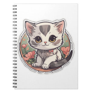 Cute Kawaii Kitten   Notebook