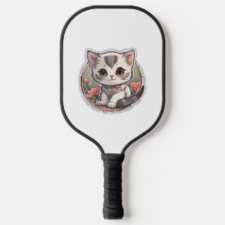 Cute Kawaii Kitten   Pickleball Paddle