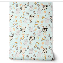 Cute Kawaii Kittens & Paws Wallpaper