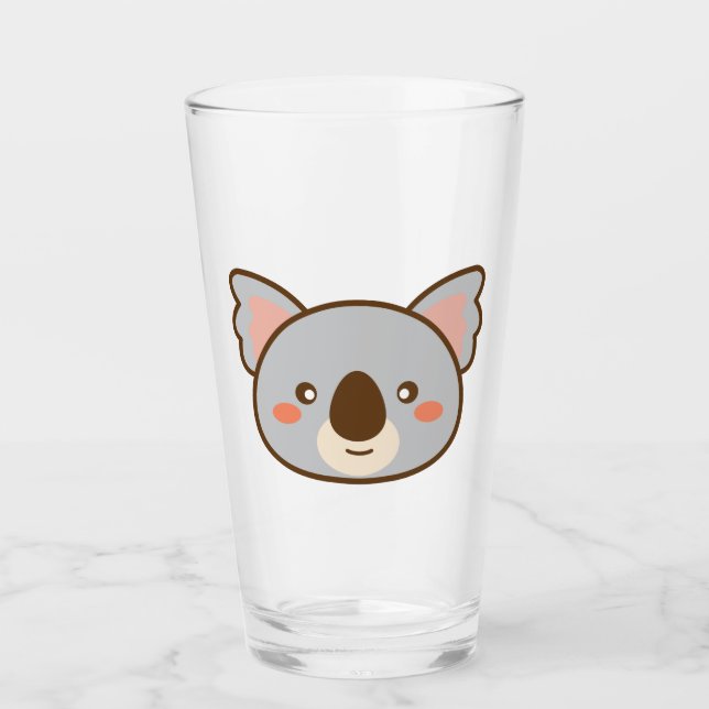 Cute Kawaii Koala Glass (Front)