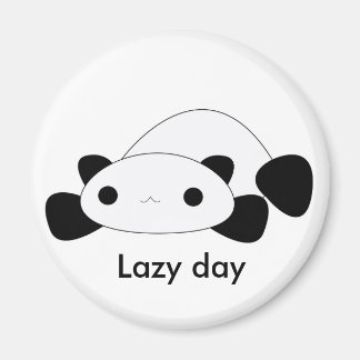 Cute kawaii lazy day panda magnet