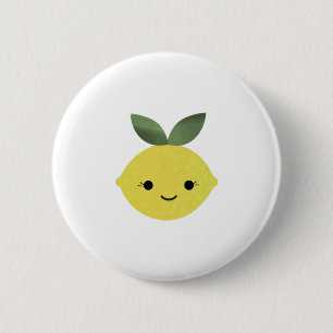 Cute Kawaii Lemon 6 Cm Round Badge