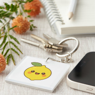 Cute Kawaii Lemon Key Ring