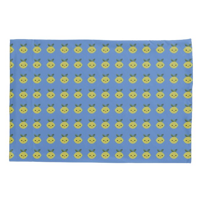 Cute Kawaii Lemon Pillowcase (Back)