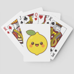 Cute Kawaii Lemon Playing Cards