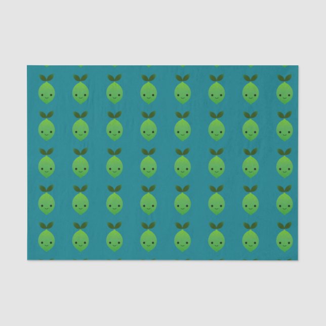 Cute Kawaii Lime Tissue Paper (Front)