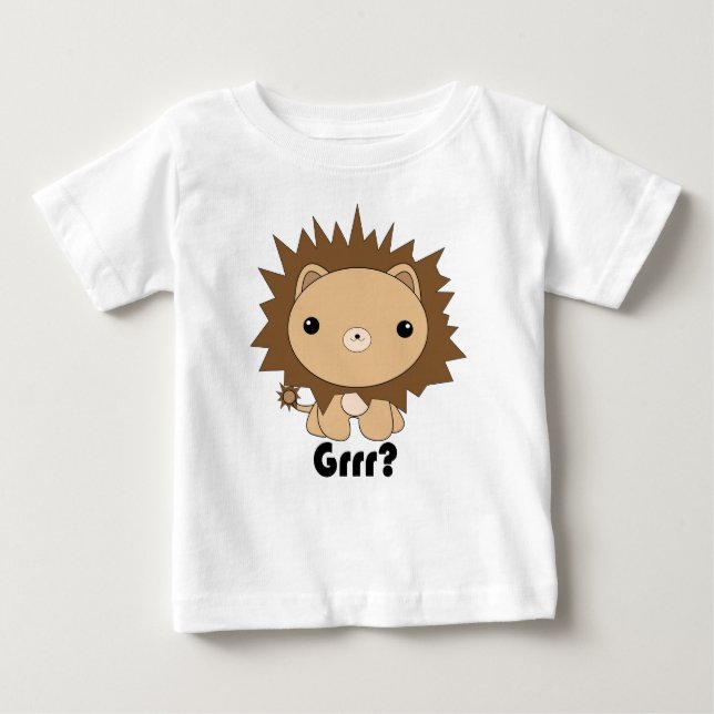 Cute Kawaii Lion Grrr? T-shirt (Front)