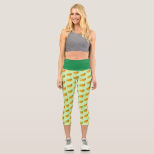 Cute Kawaii Mango Capri Leggings