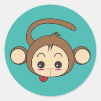 Cute Kawaii Monkey Illustration