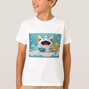 Cute kawaii monster cat T-Shirt