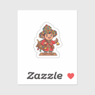 Cute Kawaii Moroccan Guerab Water Carrier Sticker