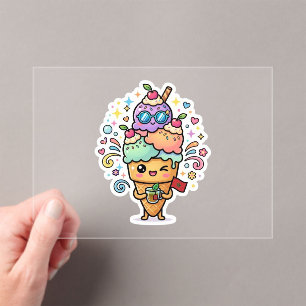 Cute Kawaii Moroccan Summer Iced Mint Tea Berrad S Acrylic Invitations