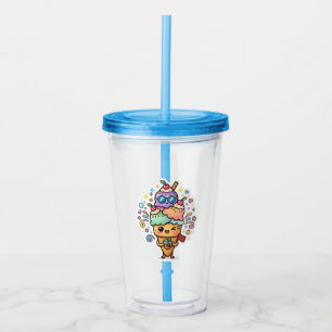 Cute Kawaii Moroccan Summer Iced Mint Tea Berrad S Acrylic Tumbler
