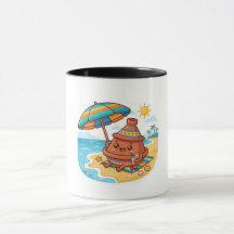 Cute Kawaii Moroccan Tajine Beach Vacation Sticker