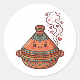 Cute Kawaii Moroccan Tajine Food Cultural Sticker