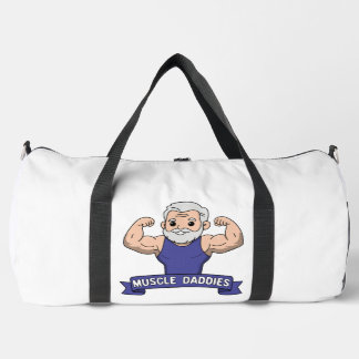 Cute Kawaii Muscle Daddy Bearded Bodybuilder Duffle Bag