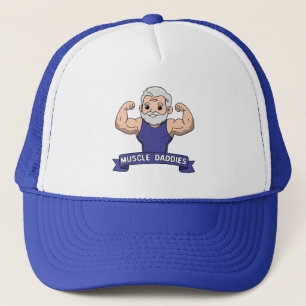 Cute Kawaii Muscle Daddy Bearded Bodybuilder Trucker Hat