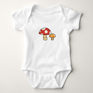Cute Kawaii Mushroom Baby Bodysuit