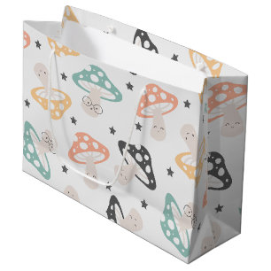 Cute Kawaii Mushroom Large Gift Bag