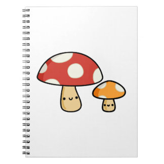 Cute Kawaii Mushroom Notebook