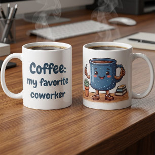 Cute Kawaii Office Coffee Lovers  Mug