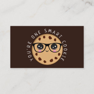 Cute Kawaii One Smart Cookie Business Card