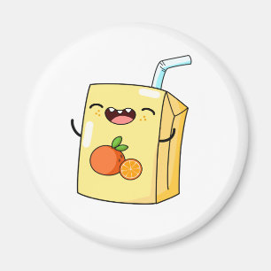 Cute Kawaii Orange Juice Magnet