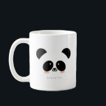 Cute Kawaii Panda | Add Your Name Coffee Mug<br><div class="desc">Available here:
http://www.zazzle.com/produkto</div>