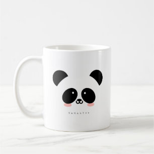 Cute Kawaii Panda   Add Your Name Coffee Mug