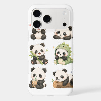 Cute Kawaii Panda Bear Pattern iPhone 17 Pro Max 