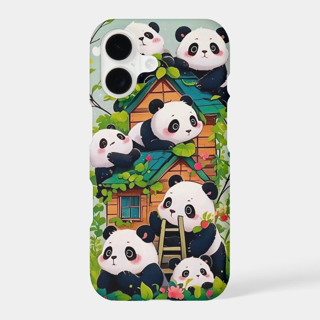 Cute Kawaii Panda Case-Mate iPhone 17 Case (Back)