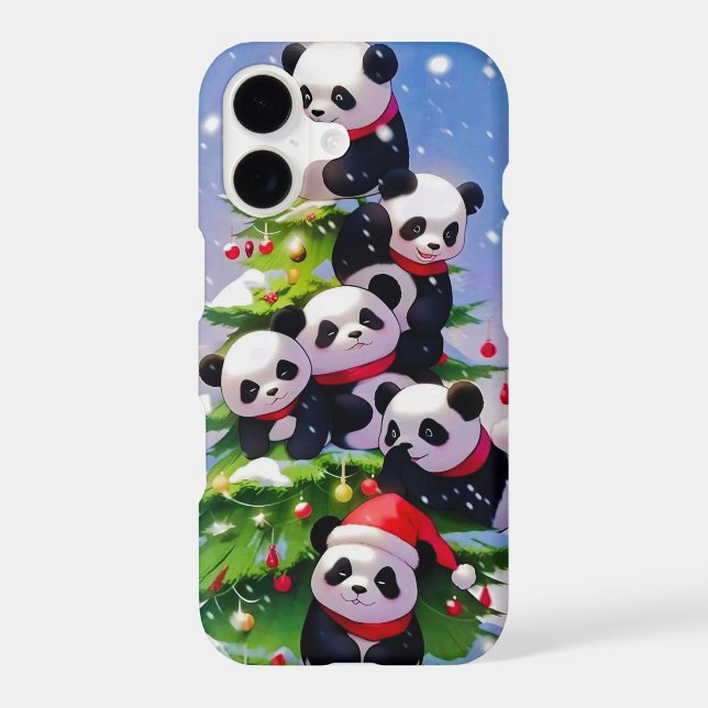 Cute Kawaii Panda Case-Mate iPhone 17 Case (Back)