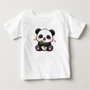 Cute Kawaii Panda Kids T-Shirt Adorable Cartoon