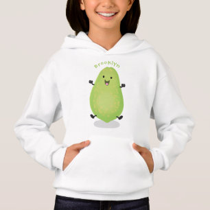 Cute kawaii papaya paw paw cartoon illustration
