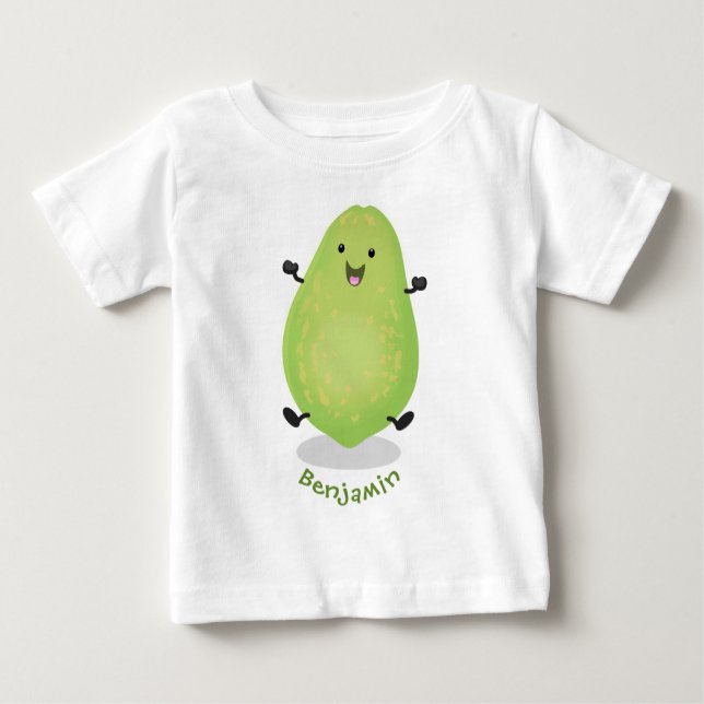 Cute kawaii papaya paw paw cartoon illustration baby T-Shirt (Front)