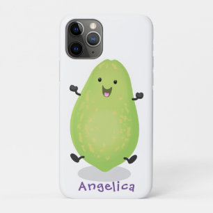 Cute kawaii papaya paw paw cartoon illustration iPhone 11 pro case