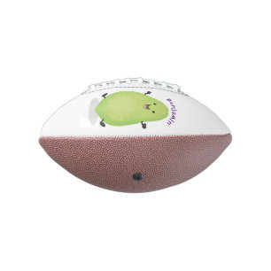 Cute kawaii papaya paw paw cartoon illustration football