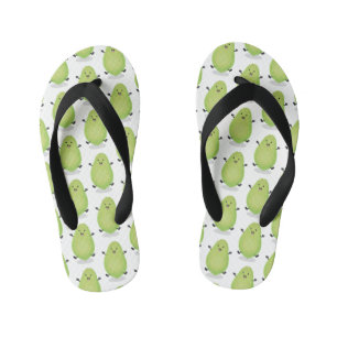 Cute kawaii papaya paw paw cartoon illustration kid's thongs