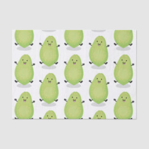 Cute kawaii papaya paw paw cartoon illustration tissue paper