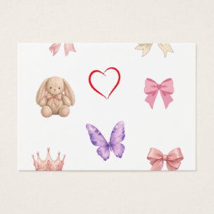 Cute Kawaii Pastel Bows Bunny Butterfly Heart Crow