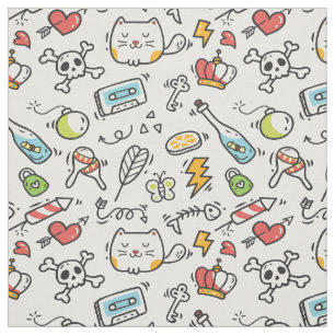 Cute Kawaii Pattern fabric