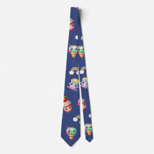 Cute Kawaii  Patterned Food Tie