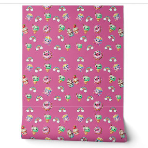 Cute Kawaii Patterned Food Wallpaper