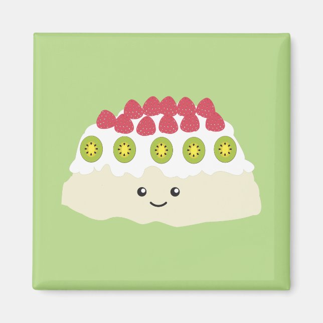 Cute Kawaii Pavlova Magnet (Front)