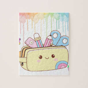 Cute Kawaii Pencil Case Jigsaw Puzzle