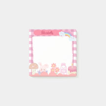 Cute Kawaii Pink Characters Personalised Customo