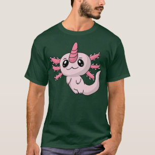 Cute kawaii pink pastel aolotl aolotlcorn unicorn T-Shirt