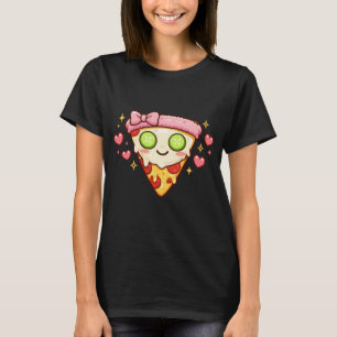 Cute Kawaii Pizza Self Care Spa Day Girly Retro T-Shirt