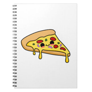 Cute Kawaii Pizza Slice Notebook