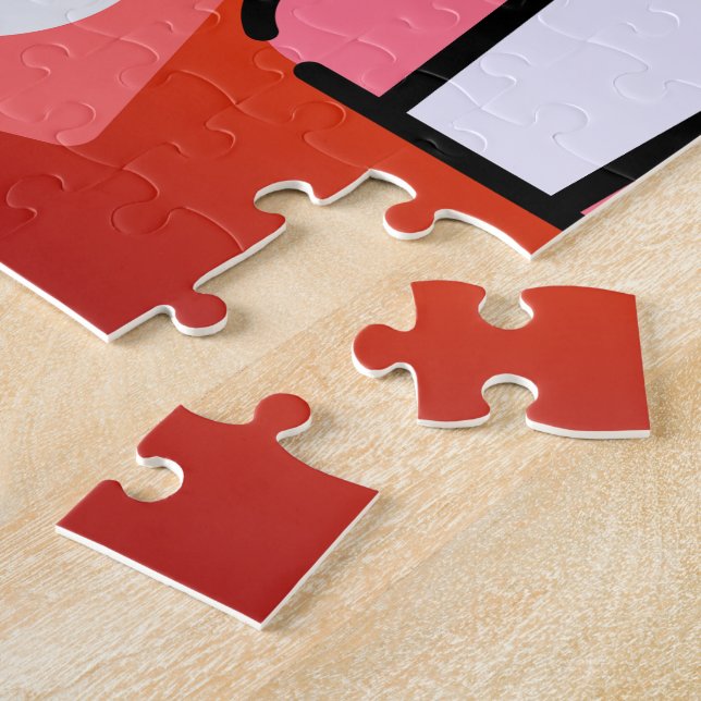 Cute kawaii Popcorn  Jigsaw Puzzle (Side)